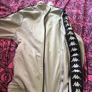 Kappa Women's Gray Bomber Jacket with Black Accents